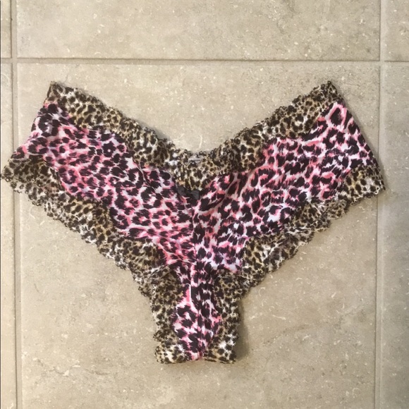 Victoria's Secret Other - Victoria’s Secret Panty Pink Brown Leopard Medium